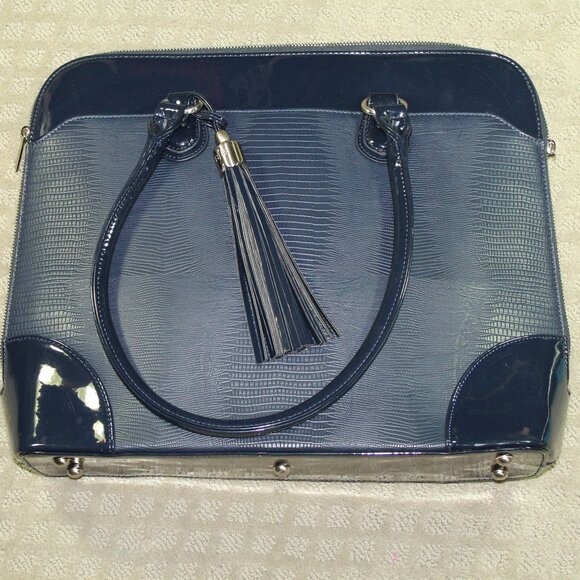 My Best Friend is a Bag Handbags - My Best Friend is a Bag Charli 13 inch Laptop Shoulder Bag - Navy Blue NWOT